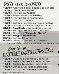 Fiestas Patronales de San Juan en Ramales de la Victoria 2026