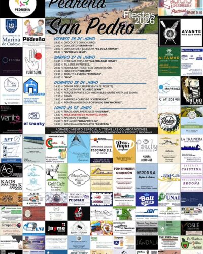 Fiestas de San Pedro 2026 en Pedreña