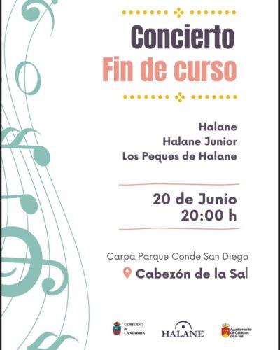 Concierto fin de curso con Halane en Cabezón de la Sal