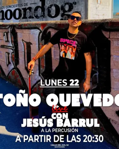Toño Quevedo en directo en Moondog Santander