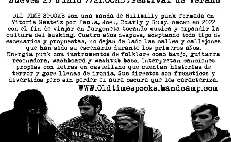 Old Time Spooks en directo en EcoBar El Reino