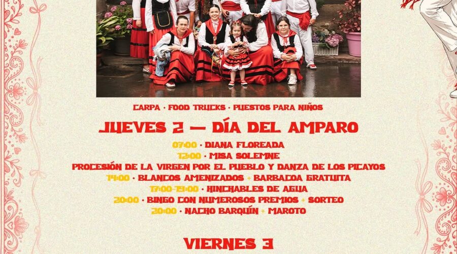 Fiestas del Amparo 2026 en Treceño, Valdáliga