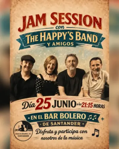 The Happy’s Band en directo en Bar Bolero, Santander