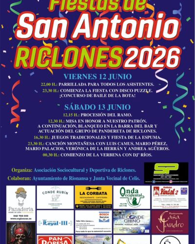 Fiestas de San Antonio en Riclones 2026