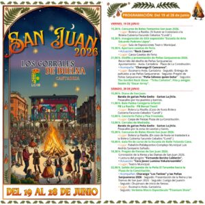Fiestas de San Juan 2026 en Los Corrales de Buelna, Cantabria