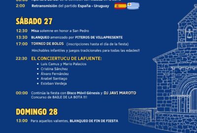 Fiestas de San Pedro 2026 en Lafuente, Lamasón