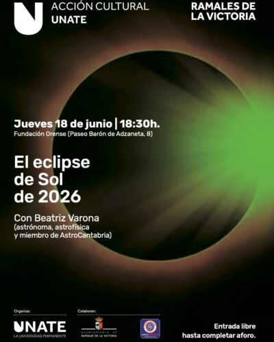 Charla El Eclipse de Sol 2026 en Fundación Orense Ramales