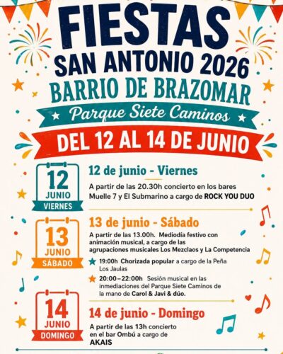 Fiestas de San Antonio 2026 en Brazomar