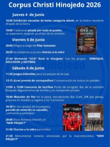 Fiestas Corpus Christi Hinojedo 2026 en Suances, Cantabria