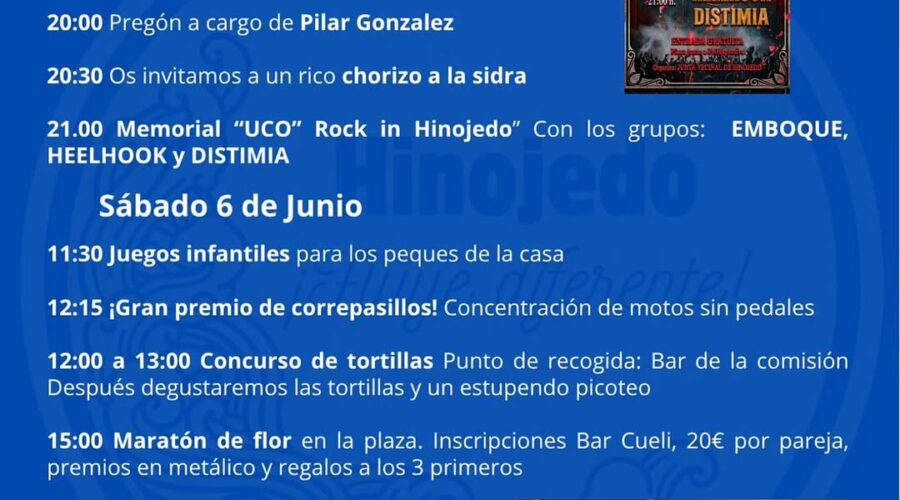 Fiestas Corpus Christi Hinojedo 2026 en Suances, Cantabria