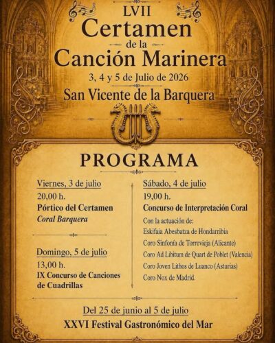 LVII Certamen de la Canción Marinera en San Vicente de la Barquera
