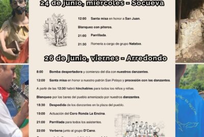 Fiestas de San Juan y San Pelayo en Arredondo, Cantabria 2026