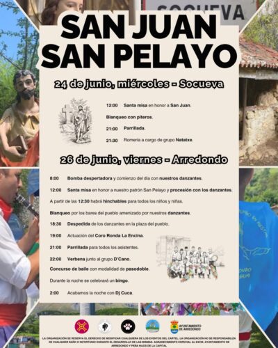 Fiestas de San Juan y San Pelayo en Arredondo, Cantabria 2026