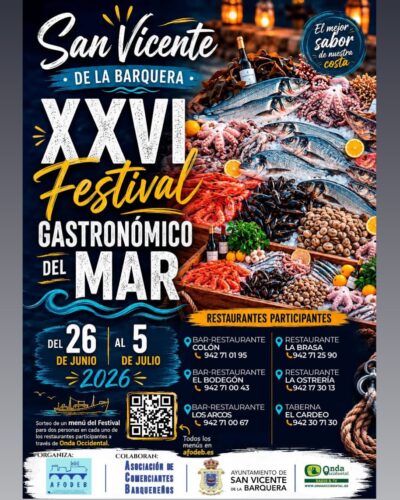 Festival Gastronómico del Mar en San Vicente de la Barquera 2026