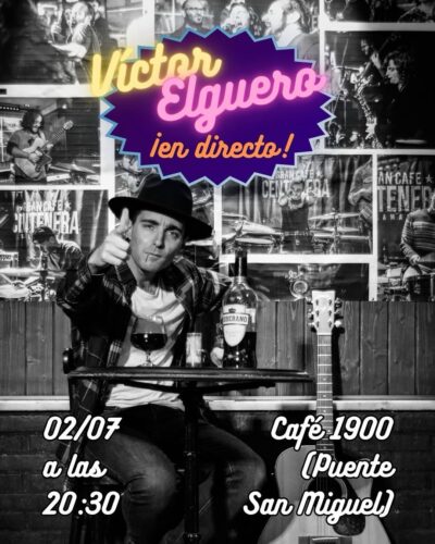 Víctor Elguero en directo en Café 1900