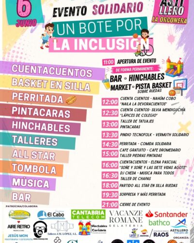 Evento solidario. Un bote por la inclusión