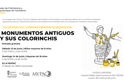 Taller infantil Monumentos antiguos y sus colorinchis en MUPAC
