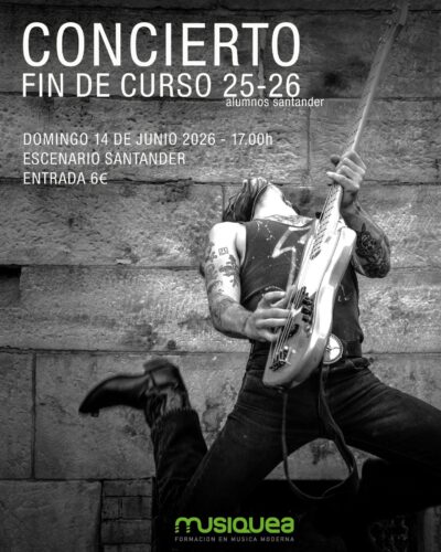 Concierto fin de curso Musiquea en Escenario Santander