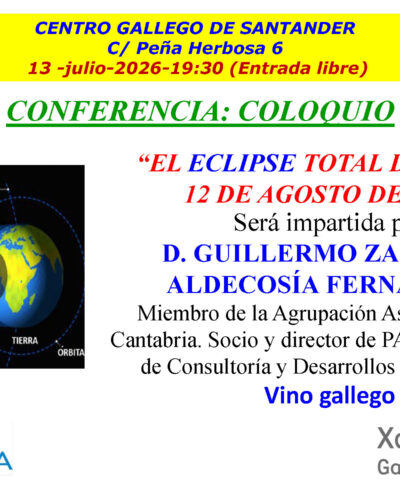 Conferencia: El eclipse total de sol del 12 de agosto de 2026
