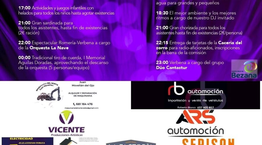 Fiestas de El Carmen Prezanes 2026