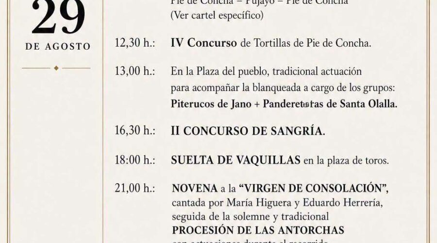 Fiestas de Ntra. Sra. de Consolación en Pie de Concha