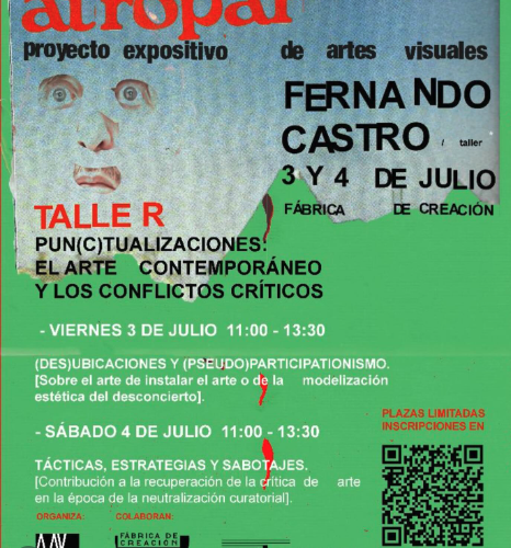 Taller Pun(c)tualizaciones: arte y conflictos con Fernando Castro