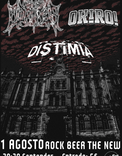 Conciertos de Midriasis, Distimia y Okiro en Rock Beer