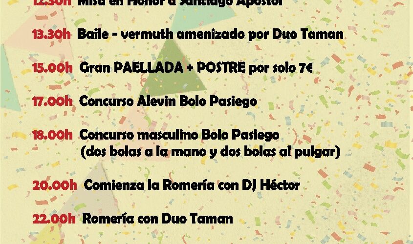 FIESTAS DE SANTIAGO EN ENTRAMBASMESTAS