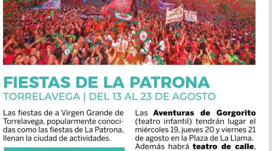 Fiestas de la Virgen Grande en Torrelavega 2026