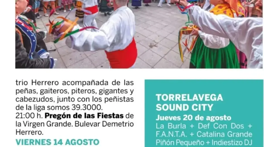 Fiestas de la Virgen Grande en Torrelavega 2026