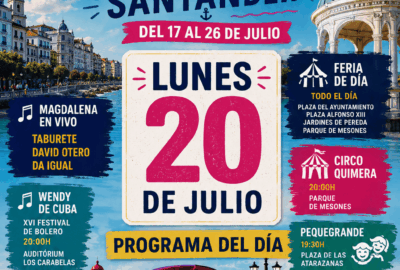 Qué hacer el lunes 20 de julio en la Semana Grande de Santander 2026