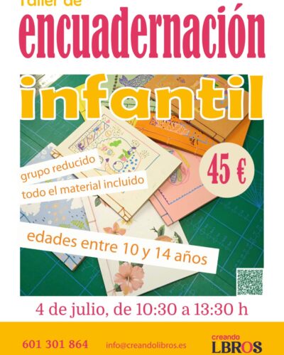 Taller de Encuadernación Infantil en Santander