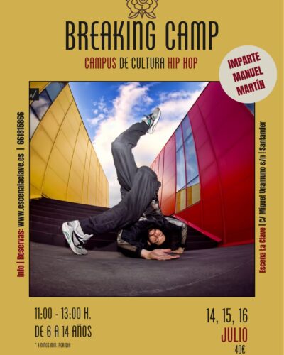 Breaking Camp: Campus intensivo de hip hop en Santander