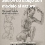 Taller de dibujo con modelo al natural en La Musa Azul
