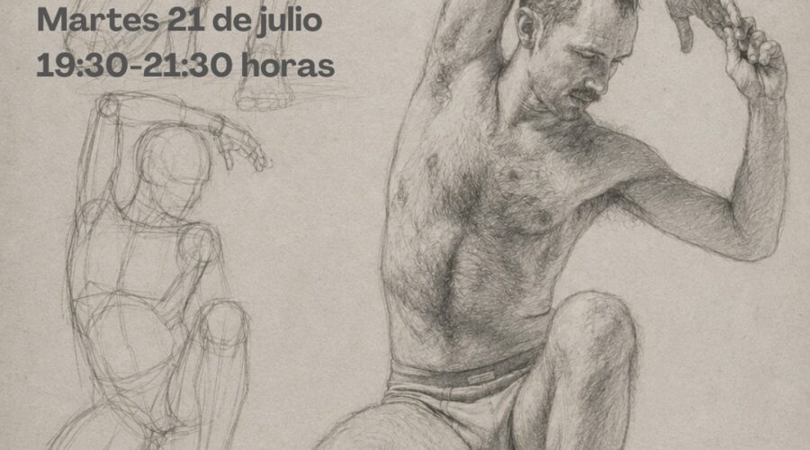 Taller de dibujo con modelo al natural en La Musa Azul