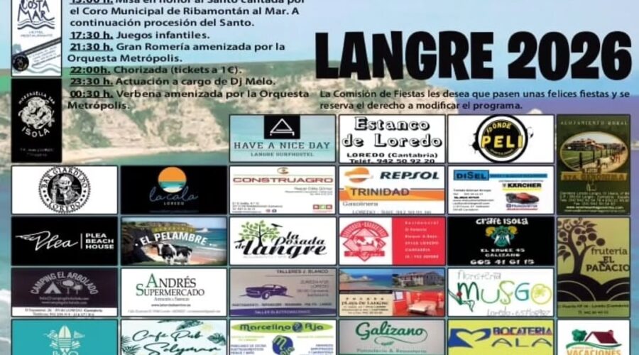 Fiestas San Félix en Langre, Ribamontán al Mar 2026