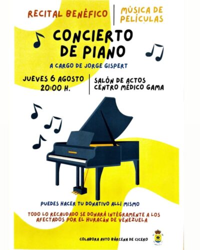 Concierto de Jorge Gispert en Salón de Actos Gama