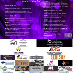 Fiestas de El Carmen Prezanes 2026