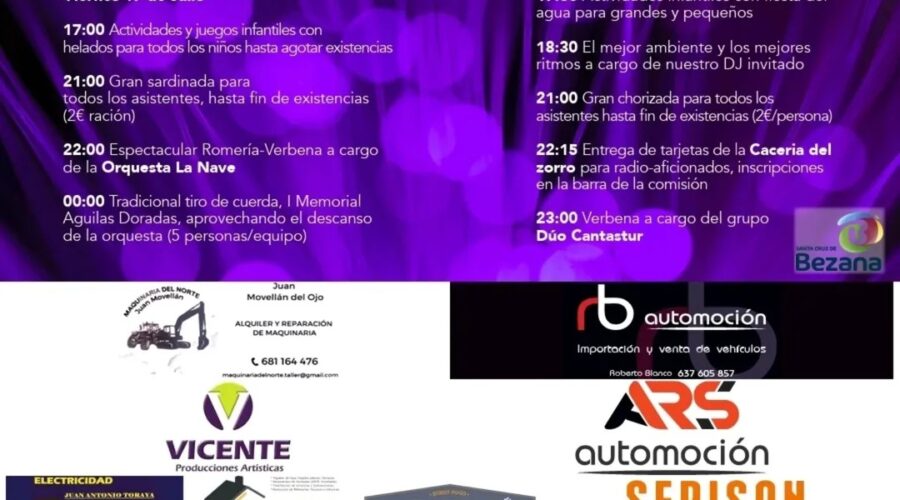 Fiestas de El Carmen Prezanes 2026