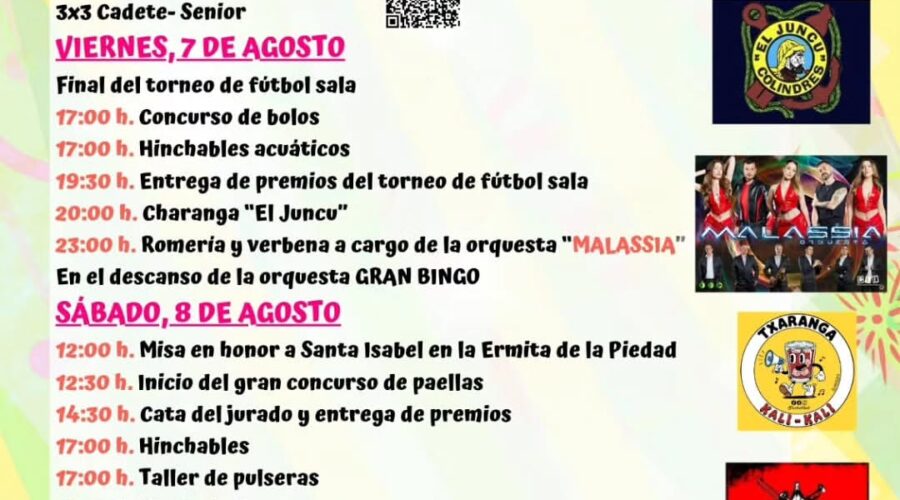 Fiestas de Santa Isabel en Limpias 2026