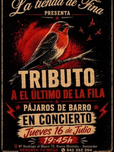Pájaros de Barro en directo en La tienda de Fina