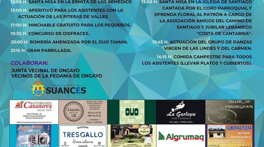 Fiestas de Nuestra Señora de los Remedios en Ongayo, Suances