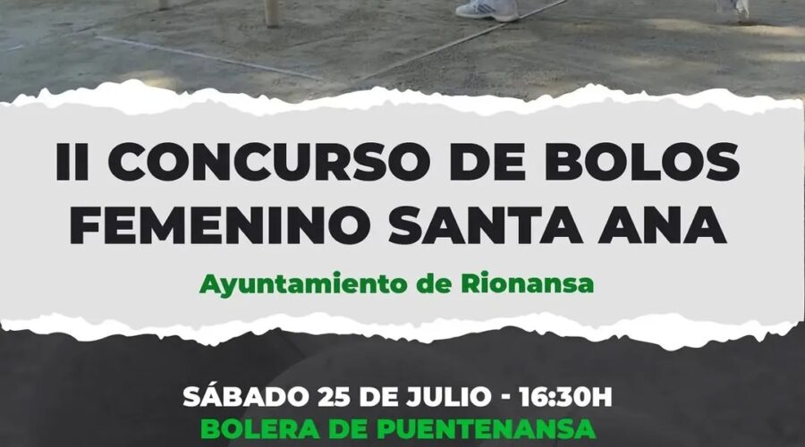 II Concurso de Bolos Femenino Santa Ana en Bolera de Puentenansa
