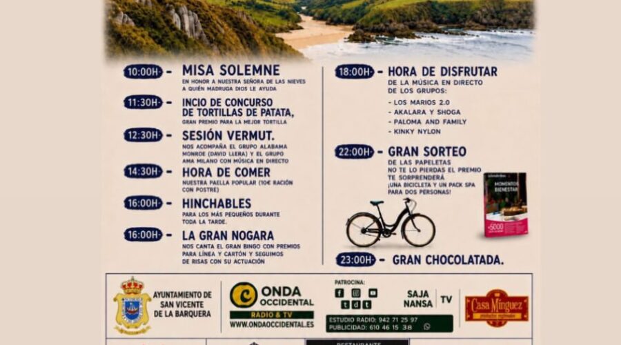 Fiestas de las Nieves en Santillán-Boria, San Vicente