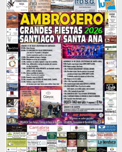 Fiestas de Santiago y Santa Ana Ambrosero 2026
