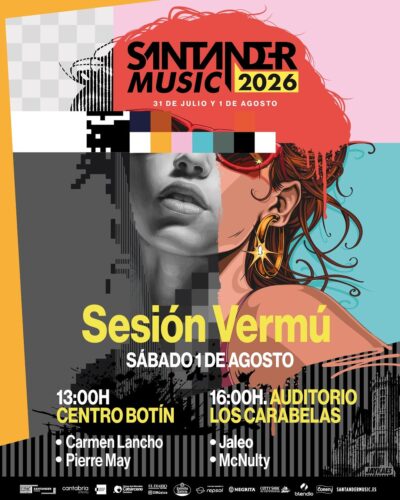 Sesión Vermú Santander Music 2026 en Centro Botín y Los Carabelas