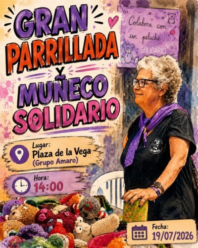 Gran Parrillada y Muñeco Solidario en Plaza de la Vega