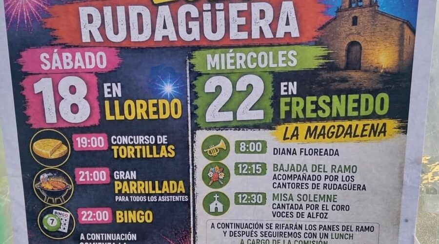 Grandes Fiestas de la Magdalena 2026 en Alfoz de Lloredo