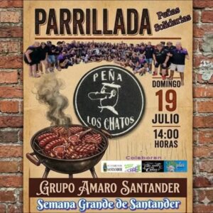 Parrillada Solidaria Peña Los Chatos en Bar La Torre, Santander