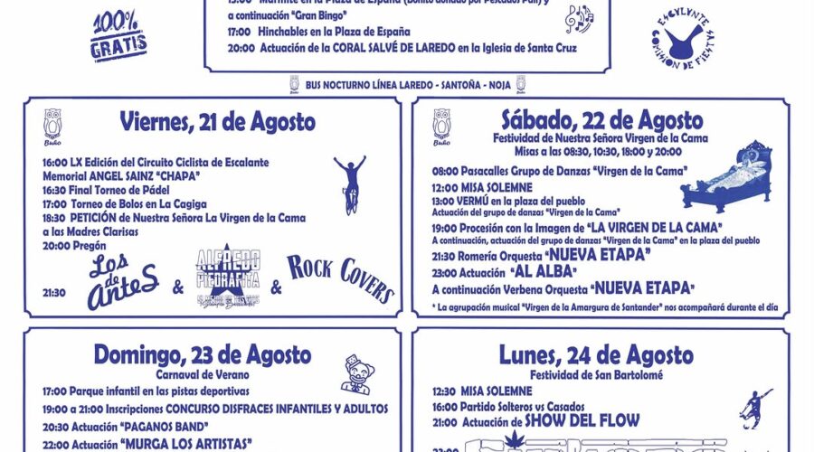 Fiestas de la Virgen de la Cama en Escalante 2026